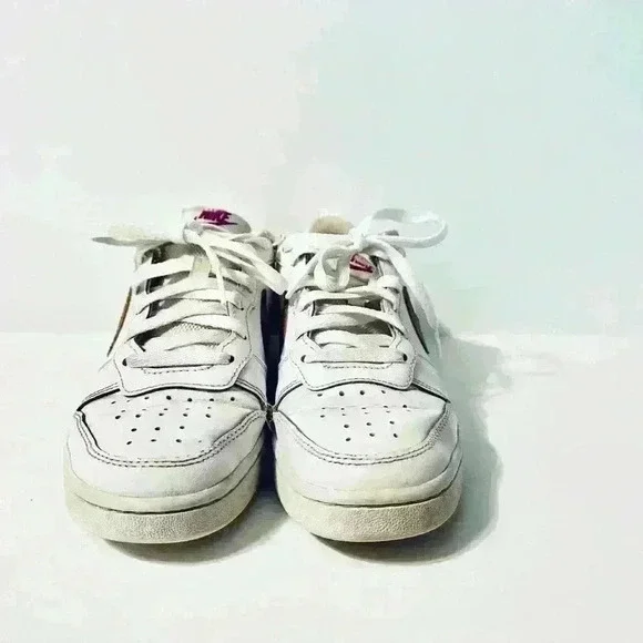 Nike | Court Borough Low 2, White with Copper/Vivid Purple, Unisex Big Kids 5Y - Picture 3 of 10